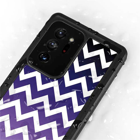 Chevron Purple Ombre Galaxy Note20 Ultra 5G Waterproof Case